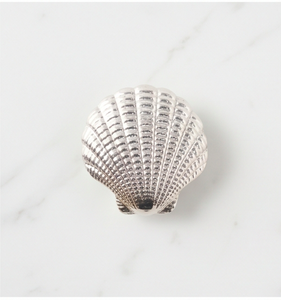 Anillos para Servilletas de Acero Inoxidable Plateado con Diseño de Concha Marina para Decoración de Mesa de Boda, Artículos de Cocina - Product Image 3
