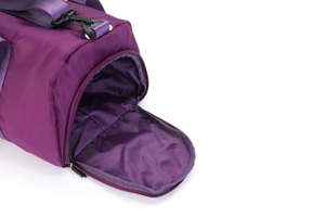 Bolsa Deportiva Morada de Gran Capacidad, Bolsa de Viaje y Gimnasio, de Poliéster, con Cierre, para Llevar al Hombro o en la Mano - Product Image 5