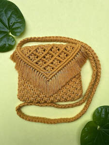 Bolso de mano bohemio de macramé, monedero anudado hecho a mano, bolso de moda étnica para mujer - Product Image 2