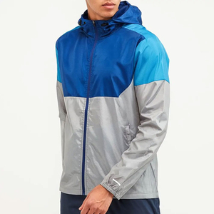 Veste coupe-vent à capuche pour homme, modèle 2024, personnalisable OEM ODM, idéale pour la course à pied et la plage - Product Image 5