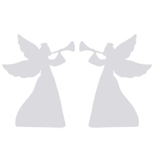 Adornos de Ángeles para Jardín, 2 Piezas, Decoraciones de Ángeles de PVC Blanco, 36 Pulgadas Cada Uno - Product Image 1