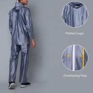 <b>Rain</b> Suit Durable Waterproof Rainwear <b>Jacket</b> and Pants Set for Travel Hiking Fishing OEM Bulk - Product Image 5