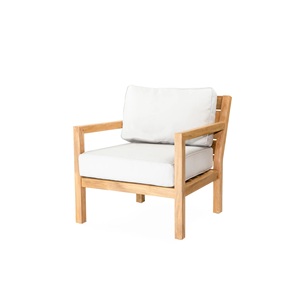 Ensemble de salle à manger moderne en bois massif, table et chaises en teck, ensemble écologique pour restaurant, café, maison, cuisine - Product Image 5