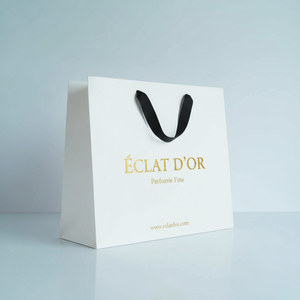 Custom Logo Printed Eco-Friendly <b>White</b> <b>Paper</b> Luxury Shopping <b>Bag</b> for Retail Gift Packaging and Brand Promotion - Product Image 4