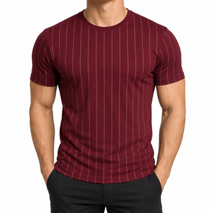 T-shirts tendance pour hommes, style moderne, couleur, tissu en molleton 100% coton, 220g, coupe classique pour adulte - Product Image 2