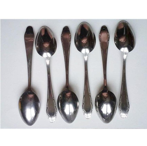 Luxurious Design Stainless Steel <b>Spoon</b> Set Silver Plated Long Handle Durable Simple Wedding Dining Special Mirrored 10ml - Product Image 2