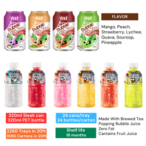 เครื่องดื่มน้ำตาลชาบับเบิ้ล330มล. ผลิตจากเวียดนามน้ำตาล0ฉลากส่วนตัวสั่งผลิตฟรี - Product Image 5