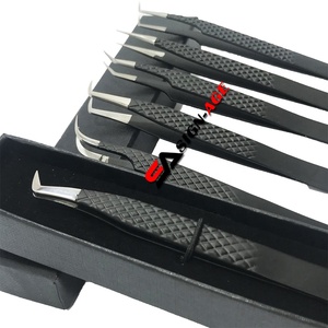 Top Rated 2021 Black Diamond Grip <b>Boot</b> Tweezers Eyelash Extension Tweezers Custom Design, Color and Logo - Product Image 4