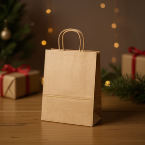 Bolsa de Regalo de Papel ILAN 25x12x33.5cm Kraft Marrón con Asa - Product Image 2