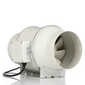 HVAC System In-line Duct Fan Plastic Vertical Ventilation Exhaust Cooling Fan Fresh Air Mixed Flow Duct Extractor Fan
