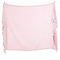 Vente en gros de serviettes de bain de luxe turques Havlu Marin Pestemal double face Serviettes de plage 100% coton avec logo Impression personnalisée Sans sable