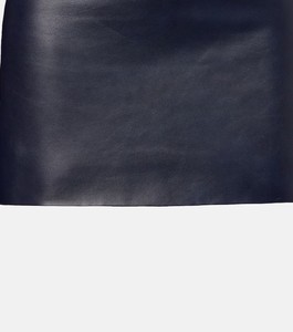 Mini-jupe en cuir véritable pour femme, sur mesure, décontractée, taille haute, élégante, mode, luxe, confectionnée sur mesure, premium, échantillon d'usine OEM ODM - Product Image 4
