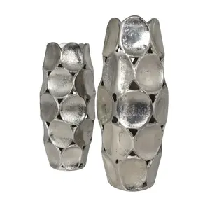 Jarrón de flores alto de lujo para decoración de entrada de hotel, jarrón de flores moderno para decoración del hogar de estilo escandinavo. - Product Image 4