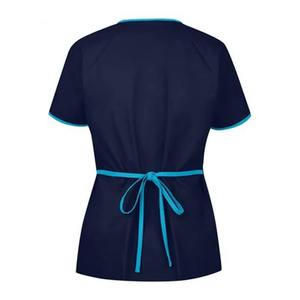 High Quality Medical Hospital Scrub Blouse <b>Jacket</b> Comfortable Durable <b>Lightweight</b> Knitted Fabric with Functional Pockets - Product Image 2