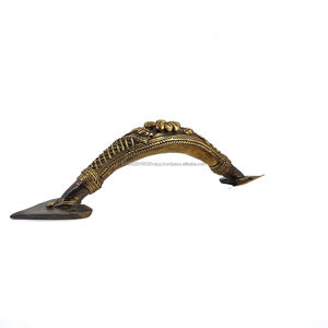 Poignée de porte en laiton de 9 pouces, artisanale, pour cuisine, maison et armoire, meubles - Product Image 4