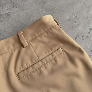 Shorts chino pour homme, coupe ajustée, coton respirant, pour usage quotidien, avec poches, couleur unie, légers, respirants, logo personnalisé - Product Image 6