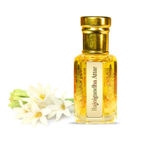 Parfumerie Meena, Attar Rajnigandha, huile essentielle pure de qualité supérieure, parfum floral frais et sucré, 100% pur, distillé à la vapeur, longue durée