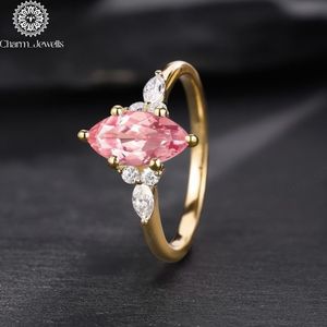 Charm Jewells IGI Certified 3 GM <b>Silver</b> Gold Plated Cushion Cut Moissanite <b>Eternity</b> Band <b>Ring</b> Prong Setting Women's Classic <b>Ring</b> - Product Image 5