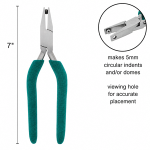 Pince à fossettes avec viseur 3mm 5mm 8mm Outil de gaufrage de bijoux et de façonnage de métaux ZetomedPro - Product Image 2