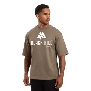 เสื้อยืดคอกลมแขนสั้นผู้ชายสีน้ำตาลมอคค่า ลายพิมพ์ Black Hill Sports เสื้อยืดลำลองผ้าฝ้าย สตรีทแวร์ทันสมัย เสื้อผ้าแฟชั่นยอดนิยม - Product Image 1