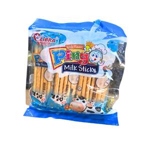Usine vietnamienne cuit au four Pingo lait bâton Biscuits goût crémeux 186G goût sucré Sachet bleu sac meilleur prix - Product Image 2