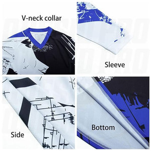 Custom Motorcycle Motocross BMX Racing Jersey Summer Sportswear for Men Downhill Mountain Bike MTB Shirt Off Road Cycling Jersey - Product Image 4