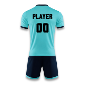 Conjunto de Camiseta de Fútbol Sublimada Personalizada, Uniforme de Fútbol de Poliéster de Secado Rápido de Manga Corta para Hombre, Impresión del Nombre del Jugador en la Espalda, para Todas las Temporadas - Product Image 3