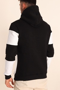 Hoodie à demi-zip surdimensionné imperméable en velours personnalisé avec logo pour homme, hiver 2023 - Clush Sports - Product Image 2