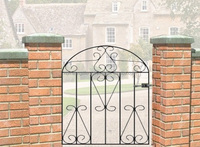 Arco de jardín de metal galvanizado, diseño personalizado, alta calidad, hecho a mano, fabricante de puerta de la India
