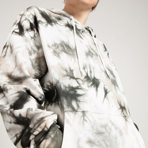 Conjunto de chándal de invierno 100% algodón con capucha y efecto tie-dye para hombre, talla grande, 3D, MOQ bajo, ropa deportiva - Product Image 4