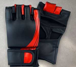 Guantes Profesionales de MMA para Sparring, de Cuero, Transpirables, Ecológicos, Ligeros, Antideslizantes, con Cierre de Gancho y Bucle - Product Image 1