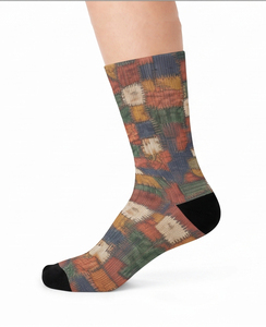 Chaussettes montantes sublimées pour femmes, respirantes, pour usage quotidien, style classique, mode automne, décontractées, 100 % coton - Product Image 5
