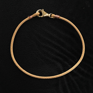 Pulsera de cadena chapada en oro con cierre de langosta – Joyería de moda unisex duradera - Product Image 3