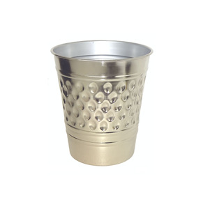 Designer Hammered <b>Dustbin</b> for Modern Living Room Bathroom and Office Spaces - Product Image 1