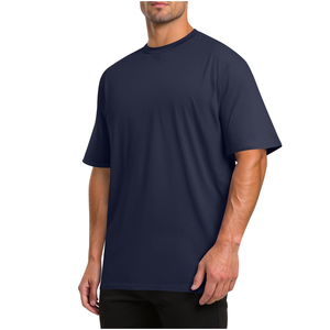 Custom Baggy Drop Shoulder T Shirt Knitted <b>Ring</b> Spun Cotton Oversized Men Wholesale Tee 230g Quick Dry Anti-shrink - Product Image 4