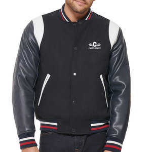 Classic Leather Sleeves Letterman Jacket With Refined Contrast Details Winter Jacket For Modern Wardrobes - Product Image 1