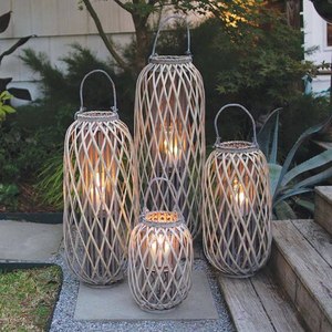 Metal Farmhouse <b>Lantern</b> Decorative <b>Candle</b> <b>Holder</b> Hanging Indoor/Outdoor Christmas Easter Heat Resistant Customizable Size Color - Product Image 5
