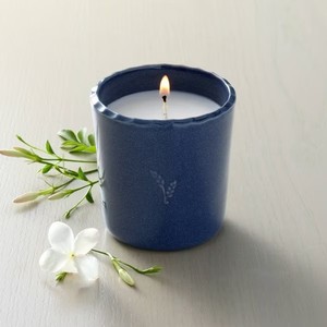 Vaso de Cerámica Moderno para Velas, de Una Sola Mecha, Acabado Mate Azul Oscuro, Compacto, Reutilizable, Decoración de Hogar de Lujo, Quema Limpia, Estilo Elegante - Product Image 3
