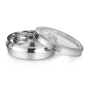 SUS304 Rectangle Stainless Steel Children's Dishwasher Safe 3-<b>Compartment</b> Eco-Friendly Folding Wire Handle Airtight Bento <b>Box</b> - Product Image 5