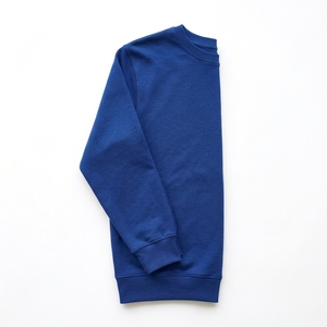 Pull-over col rond en molleton épais avec imprimé graphique géométrique grue origami, coupe épaules tombantes, style streetwear, haute qualité - Product Image 3
