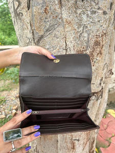 กระเป๋าสตางค์หนังวัวแท้สำหรับผู้หญิงทำมือแบบตะวันตกมีหนังวัวแท้ - Product Image 5