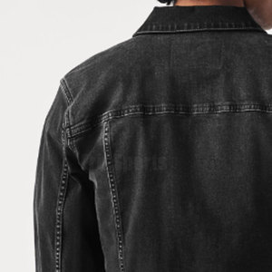 Veste en jean pour homme de haute qualité, respirante, écologique, col montant, 100% coton, fabriquée au Pakistan, best-seller - Product Image 6