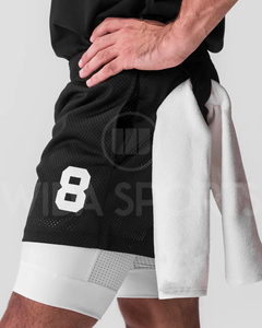 <b>Men</b> Sports Training <b>Shorts</b> 2-in-1 Running <b>Shorts</b> with <b>Compression</b> Layer Quick Dry Lightweight Activewear - Product Image 5