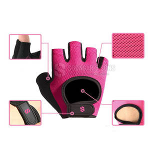 Gants de cyclisme sportifs mi-doigts respirants, design professionnel, unisexe, logo personnalisé, vente en gros, pour la pratique du vélo - Product Image 2