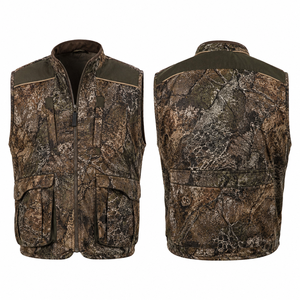 Gilet de chasse camouflage pour homme MEGAMAPLE, manches longues, softshell respirant en polyester, vêtement décontracté pour l'extérieur, été - Product Image 1