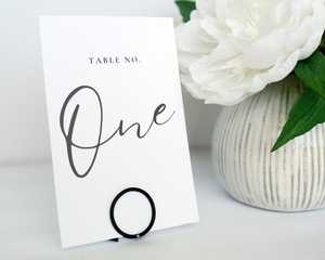 Circle Wire <b>Table</b> Number Holder: Minimalist Wedding Decor - Product Image 4