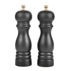 Molinillo Manual de Sal y Pimienta de Madera de Caucho, Molinillo de Especias Colorido, Ajustable, Triturador de Condimentos, Herramienta de Cocina Moderna y Premium - Product Image 6