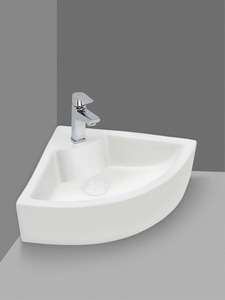 Compact Triangle Corner Ceramic <b>Sink</b> Modern <b>Small</b> Wall Mounted Washing Basin Luxury Bathroom Vanity Percede Hand Wash Bowl - Product Image 1
