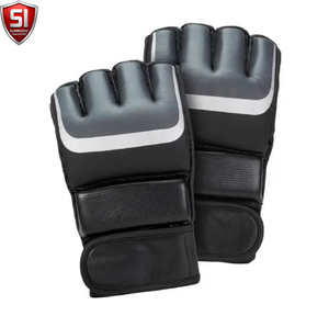 ถุงมือฝึกซ้อมแบบครึ่งนิ้ว PU ยี่ห้อ SUMROOS INDUSTRY สำหรับทุกเพศ ปรับขนาดได้ด้วยแถบตีนตุ๊กแก เหมาะสำหรับ MMA มวย และศิลปะการต่อสู้ สามารถปรับแต่งได้ - Product Image 4