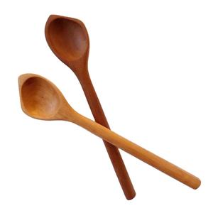 Ensemble d'ustensiles en bois d'acacia brun, ensemble de 2 serveurs à salade en bois de manguier, ensemble de 2 serveurs à salade en bois, ensemble de 2 serveurs à salade en bois faits à la main, ustensiles de cuisine uniques - Product Image 1